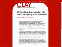 Tablet Screenshot of claymarketing.com